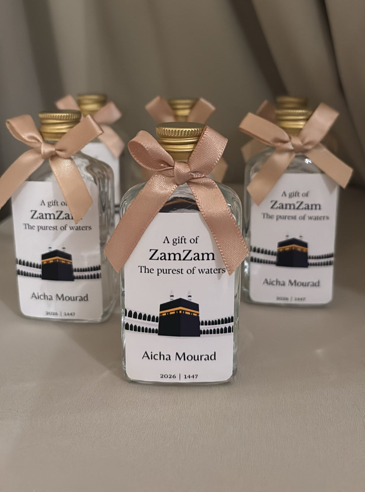 A gift of zamzam flesjes