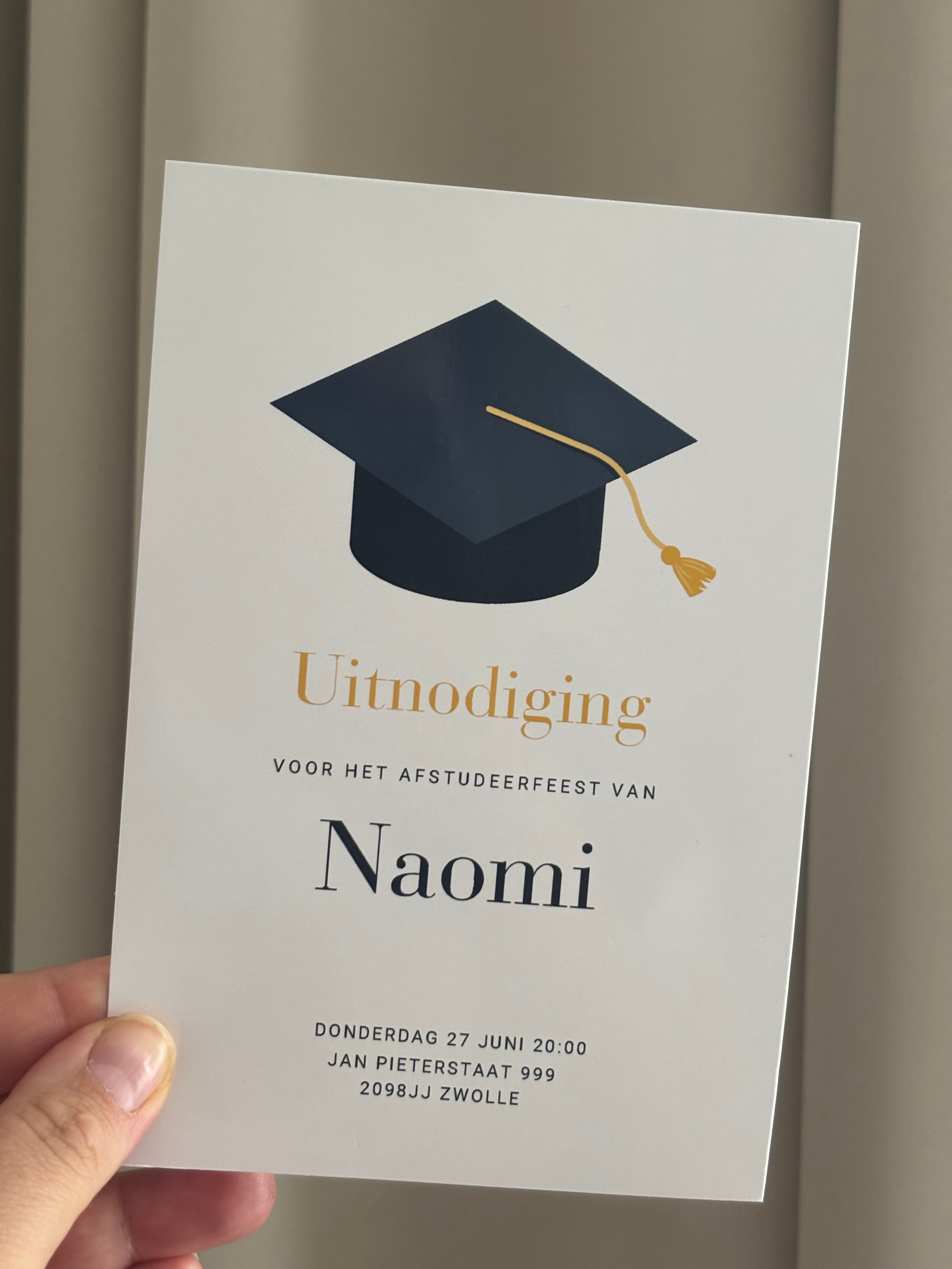 Afstudeeruitnodiging