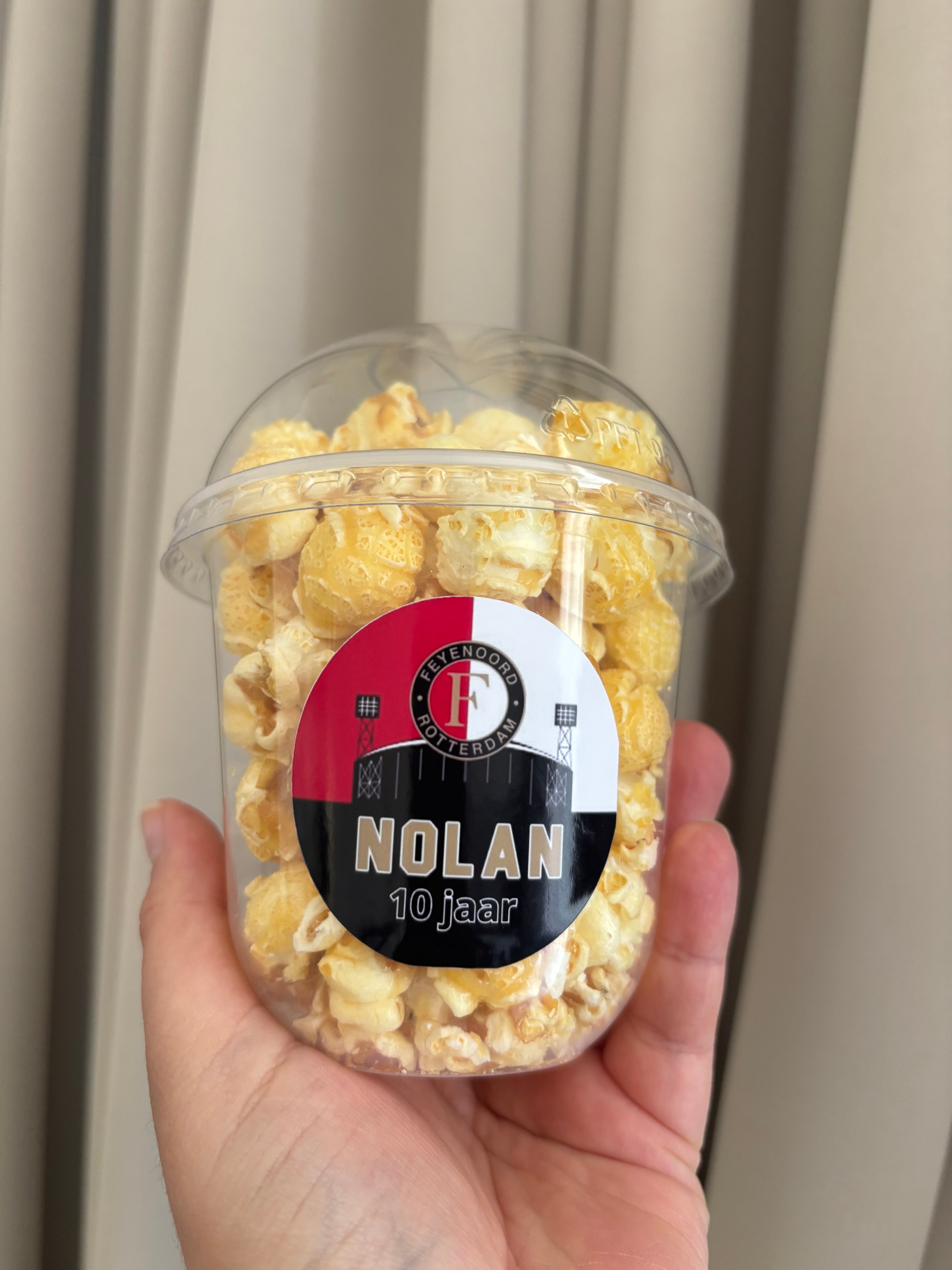 Popcorn Traktatiebeker | eigen thema mogelijk