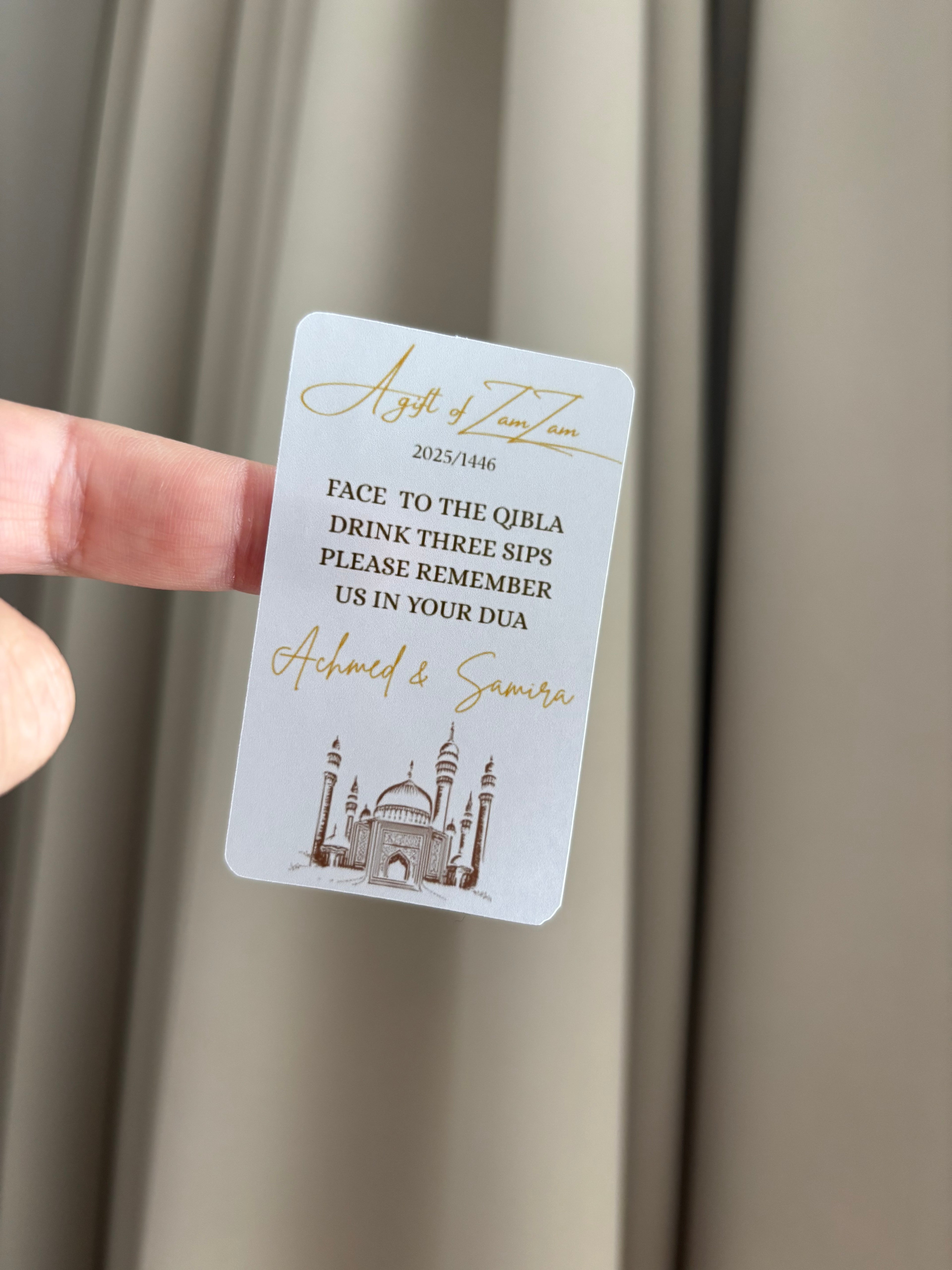 A gift of zamzam stickers| nude
