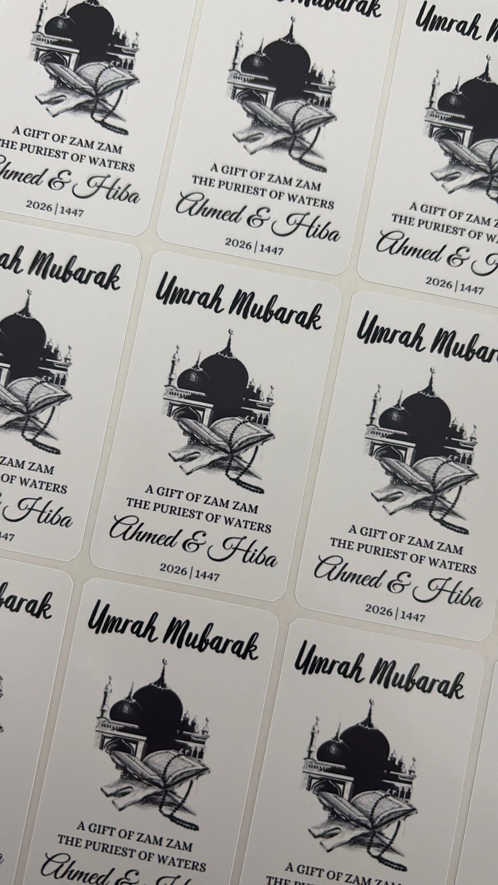 Umrah Mubarak stickers