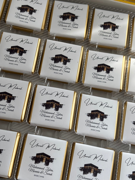 Umrah & Hadj Mubarak Chocoladebox | met inhoud & ontwerp