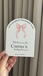 Babyshower tafelkaart