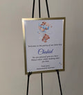 Babyshower welkomslijst A3