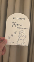 Welcome babyshower tafelkaart