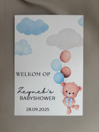 Babyshower Tafelkaart | beertje