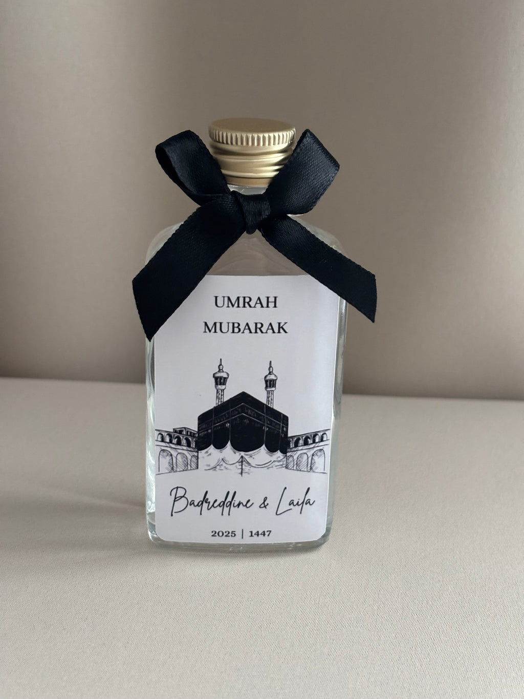 Umrah Mubarak | zwart/wit flesje