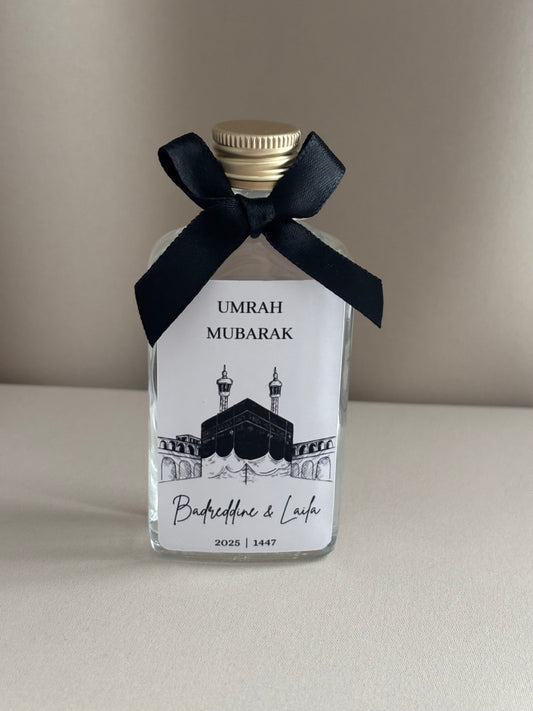 Umrah Mubarak | zwart/wit flesje