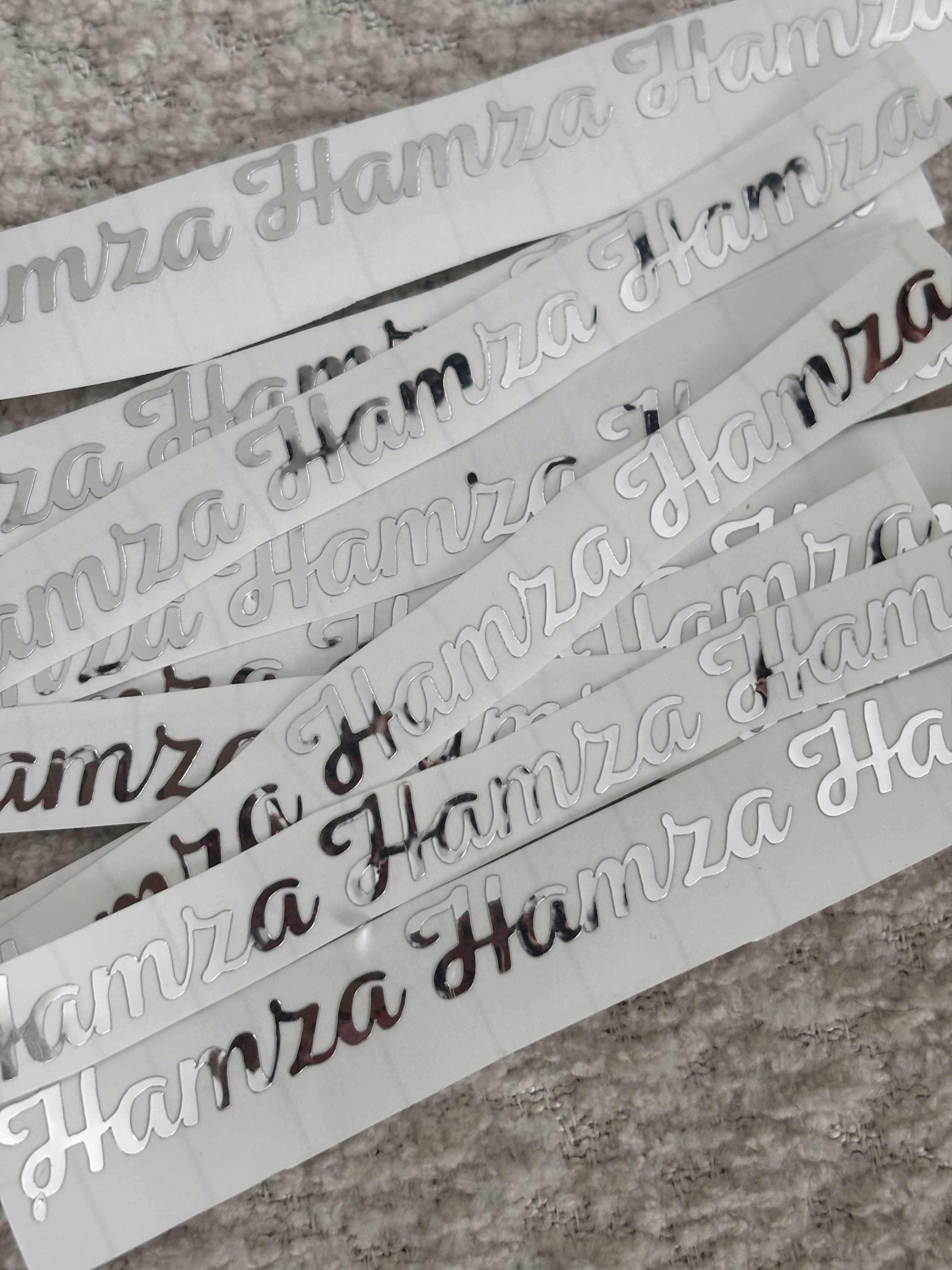 Vinyl sticker | zilver
