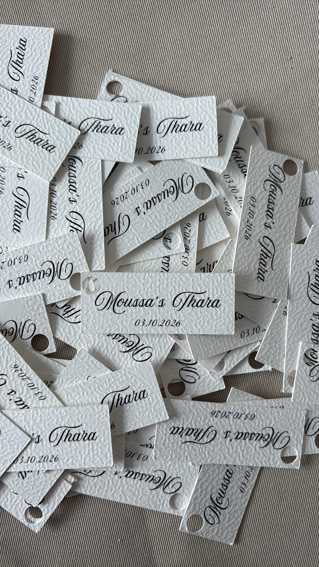 Thara Hanglabels met naam