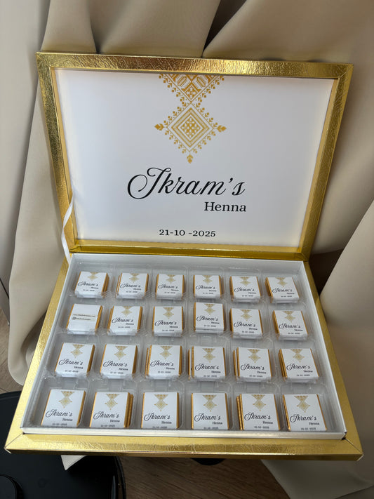 Chocoladebox voor Henna|  met inhoud & ontwerp