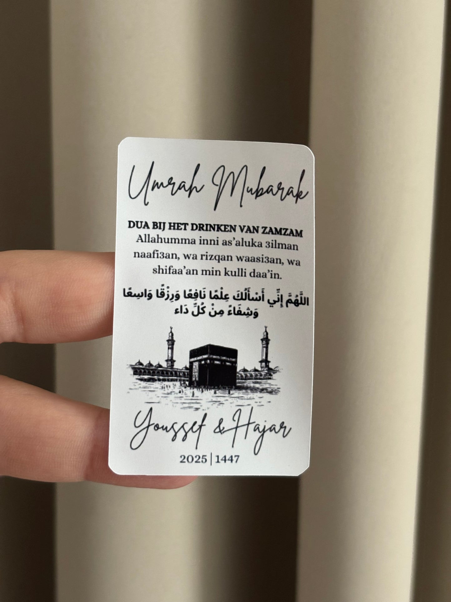 Umrah Mubarak zwart/wit|zamzam stickers
