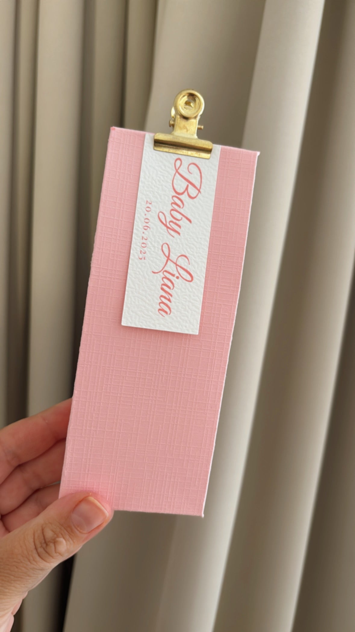 Babyshower bedankje | hoog doosje | verschillende kleuren