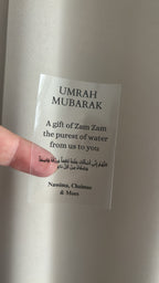 Transparante stickers | Umrah Mubarak
