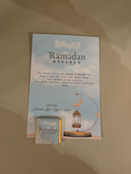 Ramadan / Eid Mubarak Tafelkaart en chocolaatje