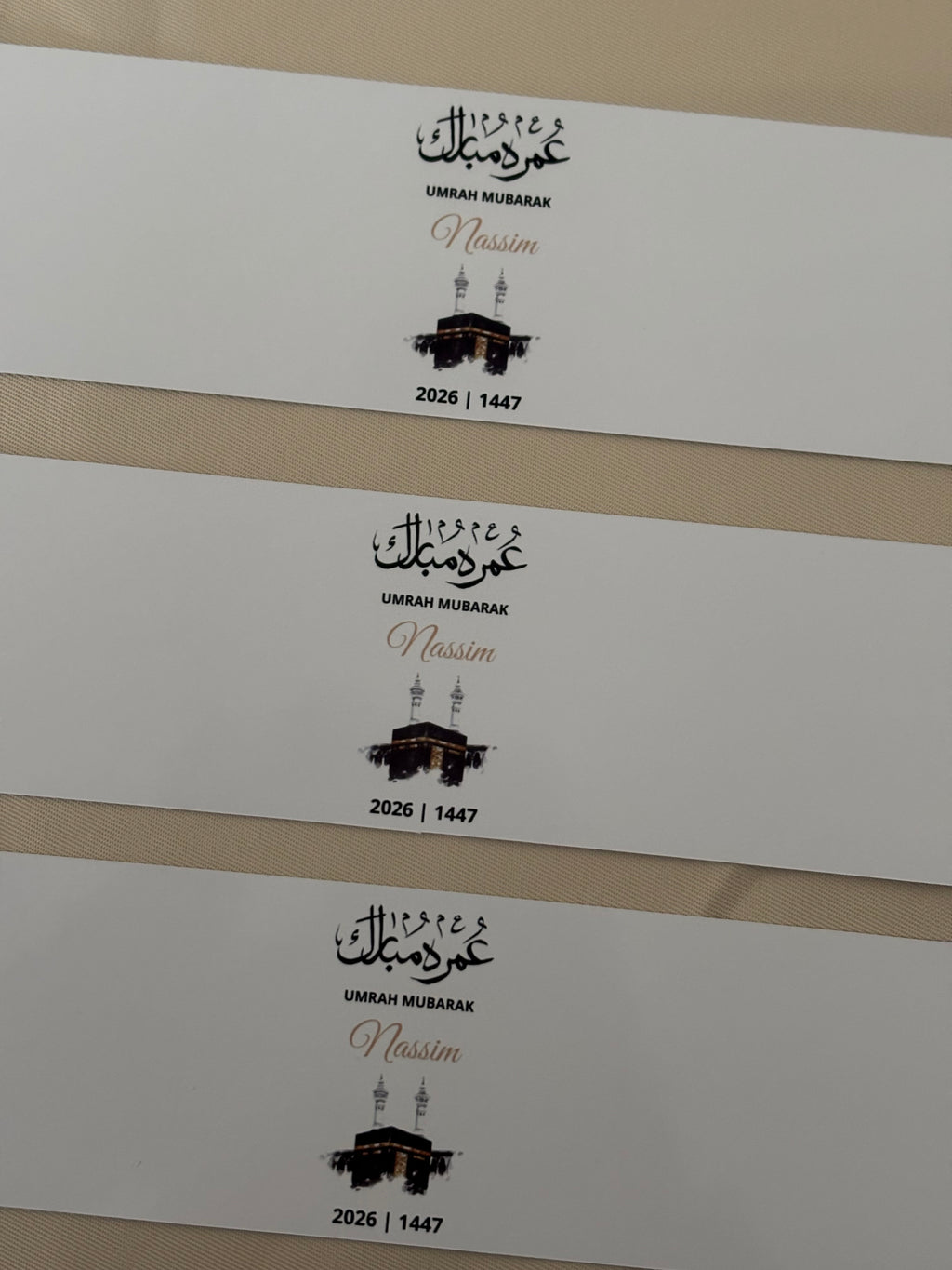 Flessenetiket | Umrah & Hadj Mubarak