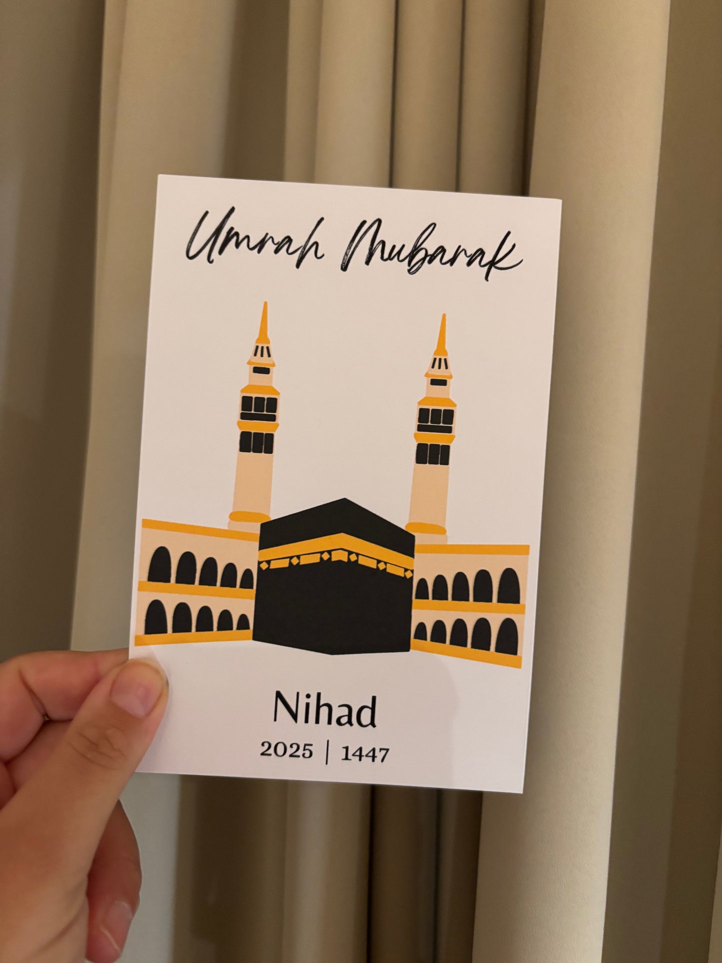 Umrah of Hadj Mubarak || tafelkaart