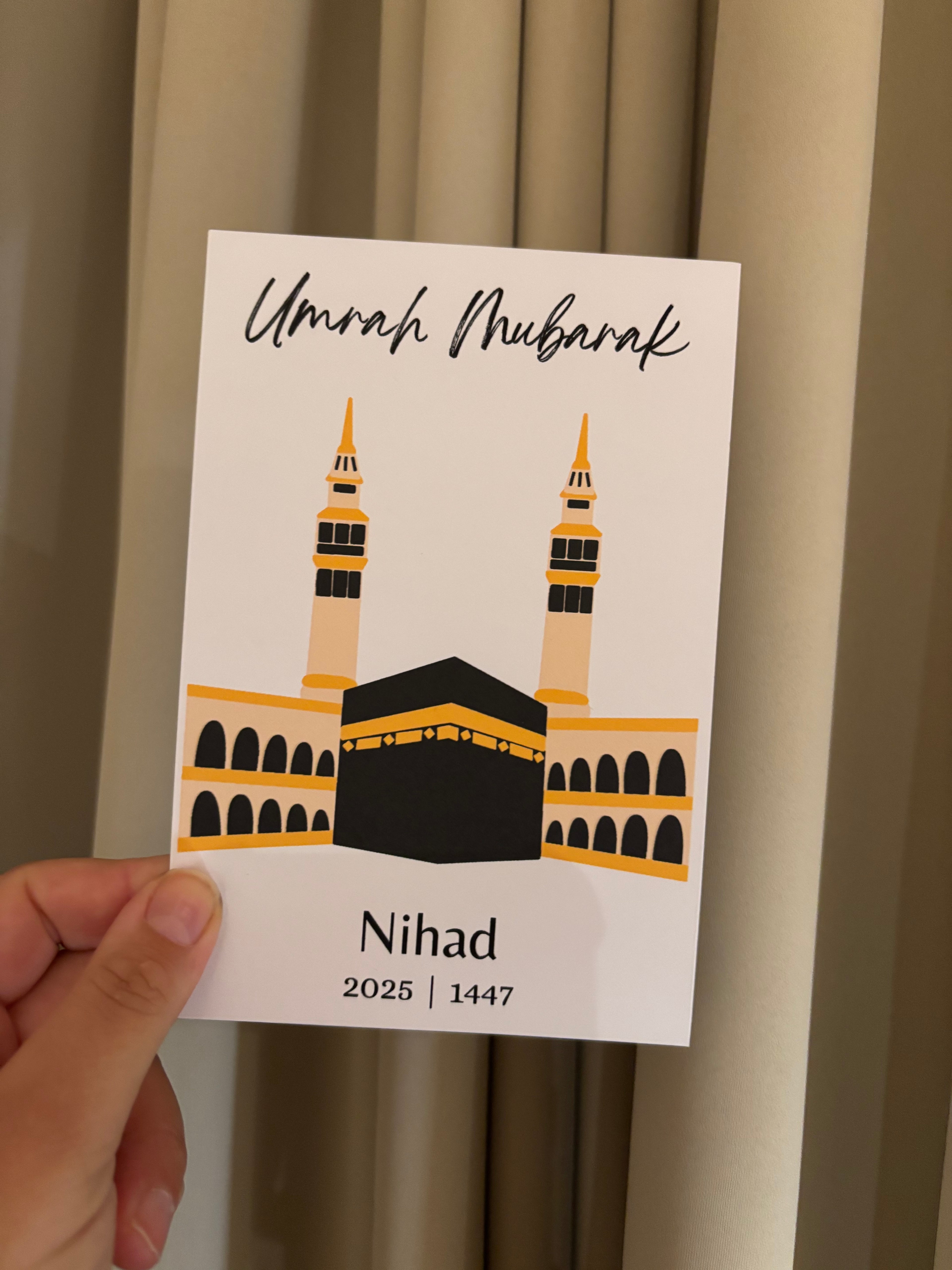 Umrah of Hadj Mubarak || tafelkaart