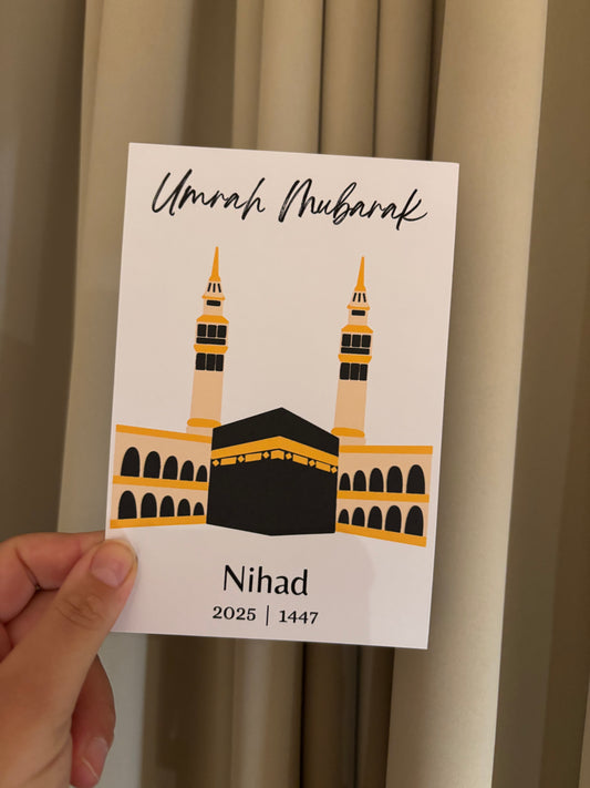 Umrah of Hadj Mubarak || tafelkaart