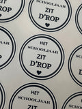 Het schooljaar zit D’ROP stickers