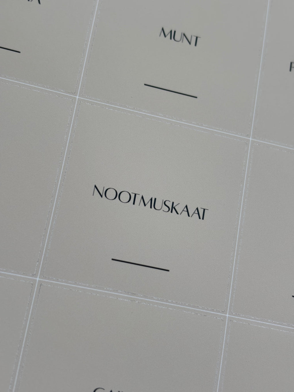 Kruidenlabels| licht beige |Alta