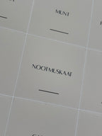 Kruidenlabels| licht beige |Alta