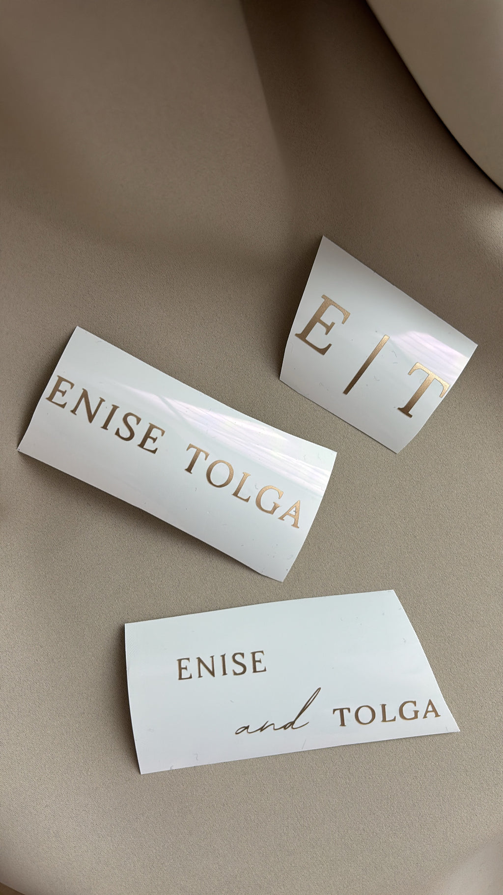 Dienblad vinyl stickers | set van 3