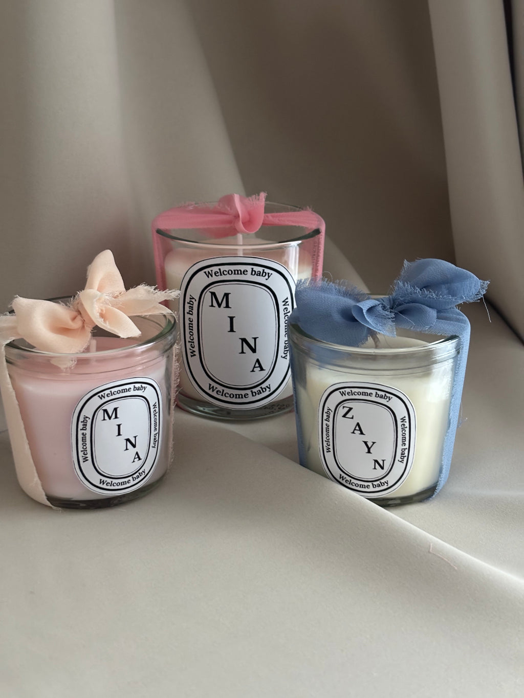 Diptyque-stijl kaarsen bedankjes