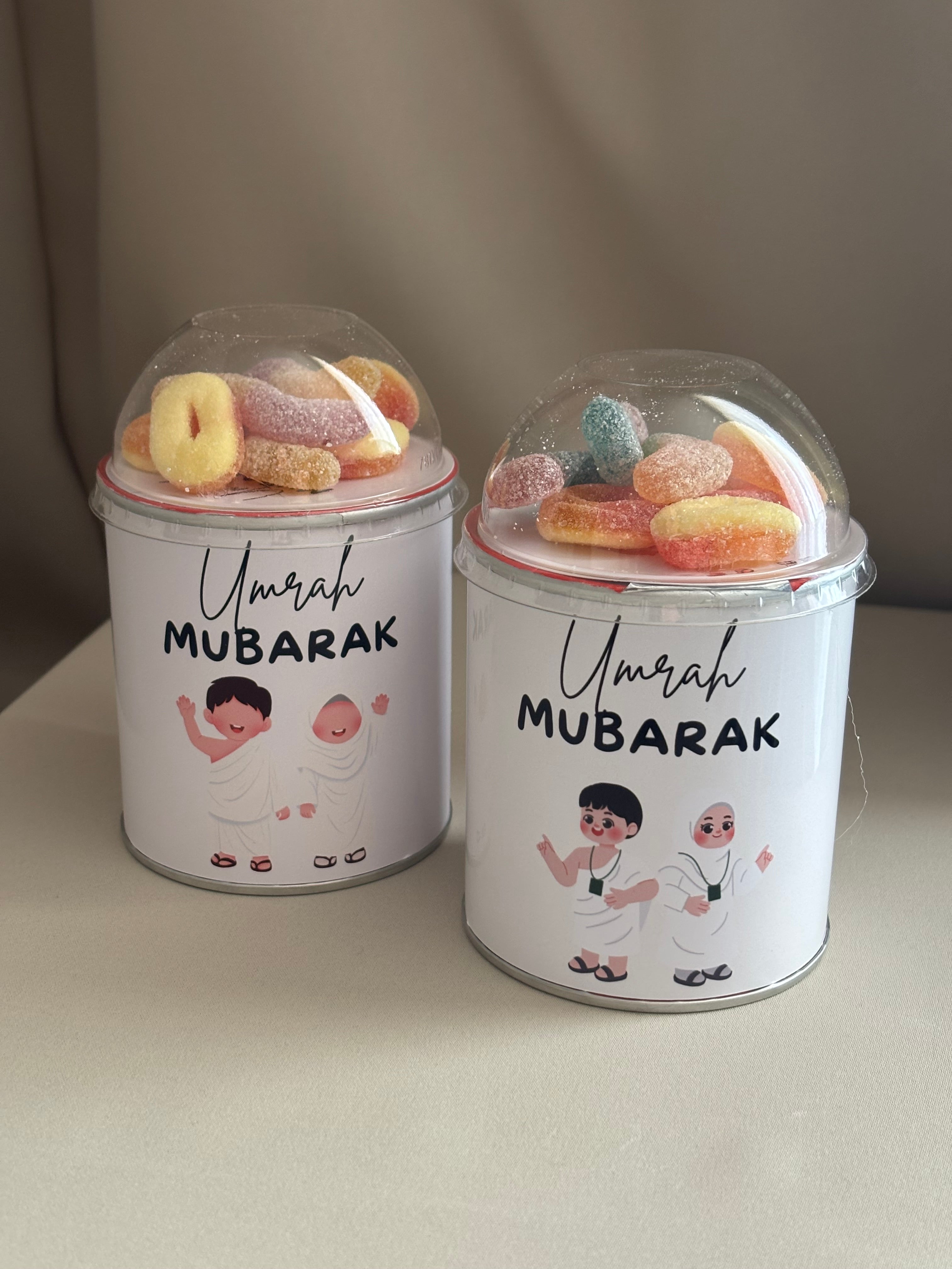 Umrah of hadj Mubarak pringles met snoep
