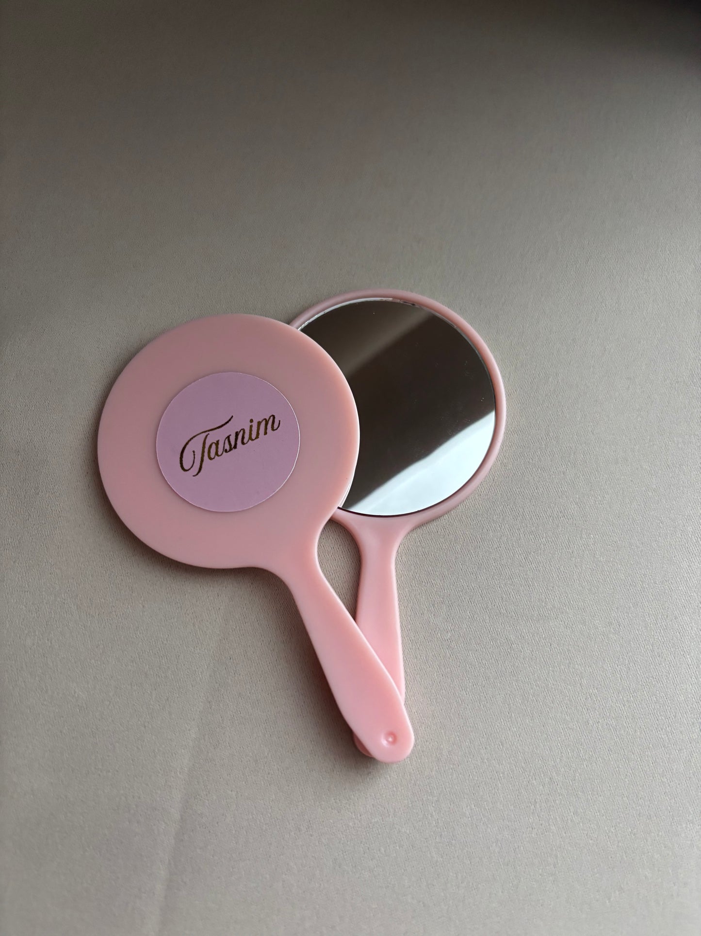 Mini handspiegel roze