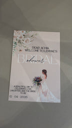 Bridalshower Tafelkaart