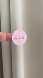 Goudfolie ronde stickers