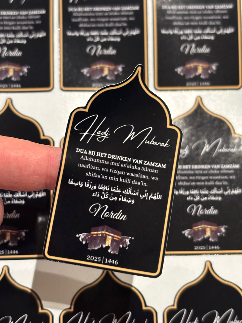 A gift of zamzam stickers