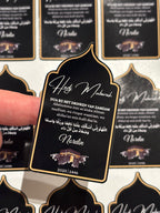 A gift of zamzam stickers