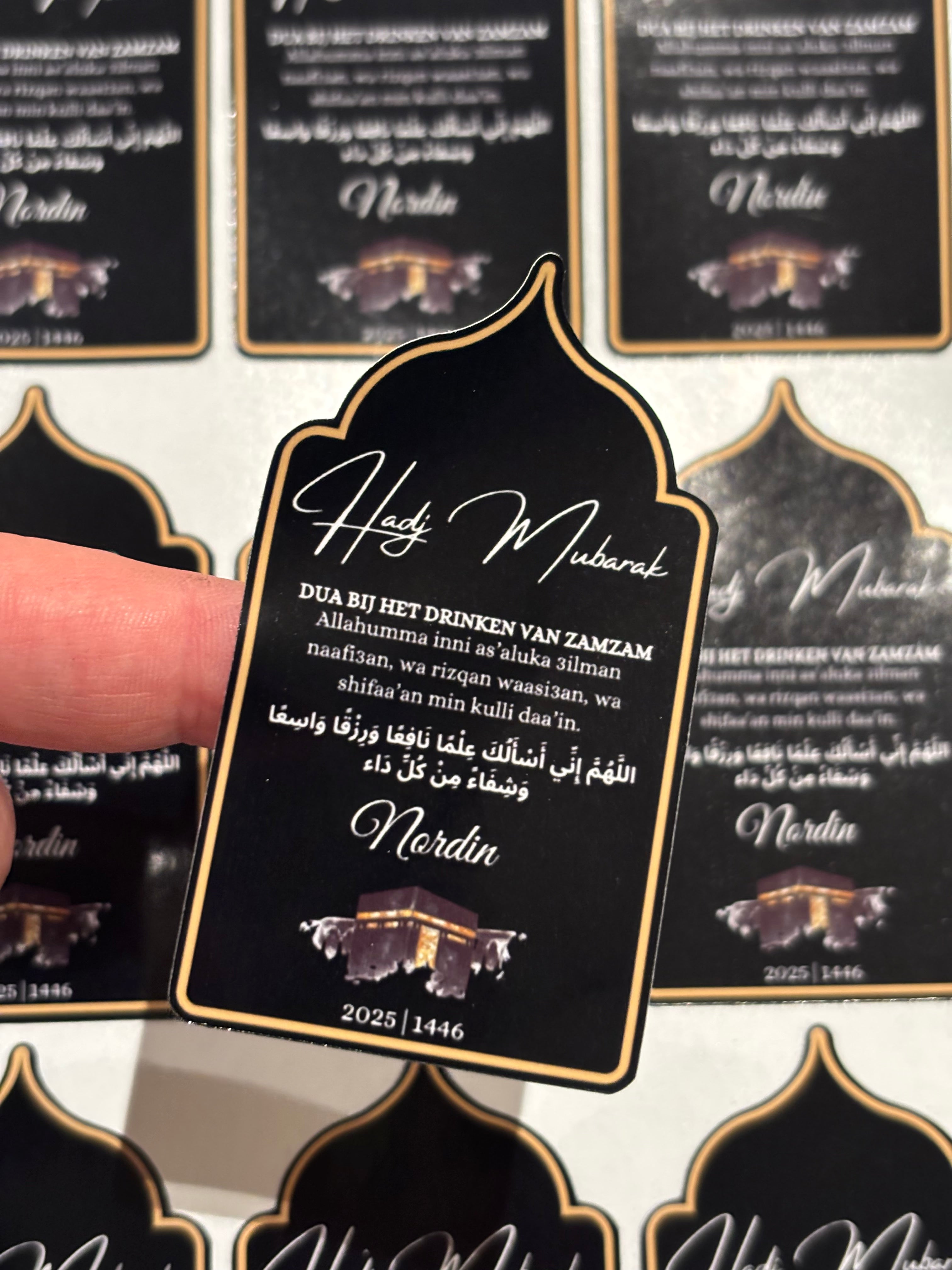A gift of zamzam stickers