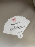 waaier met kwastje babyshower