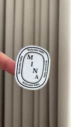 Welcome baby stickers