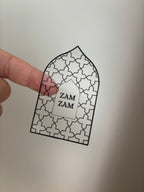 Zamzam stickers | transparant
