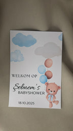 Babyshower Tafelkaart | beertje