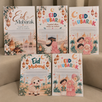 **Eid Mubarak geldhouder met geldkaart 🌙🐑**

Verras kinderen tijdens Eid met deze leuke Eid Mubarak geldhouder met bijpassende geldkaart! 💚 Een feestelijk en origineel cadeautje om Eidi (geld voor Eid) op een mooie manier cadeau te geven.

De geldhouder is versierd met een vrolijk Eid Mubarak-design en maakt het geven van geld extra speciaal. Perfect voor kinderen, neefjes, nichtjes en andere dierbaren tijdens Eid al-Fitr of Eid al-Adha.

✨ **Details:**
- Feestelijke Eid Mubarak geldhouder
- Inclusief bi