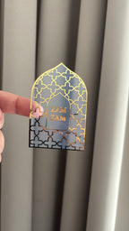 Zamzam stickers goud | semi transparant