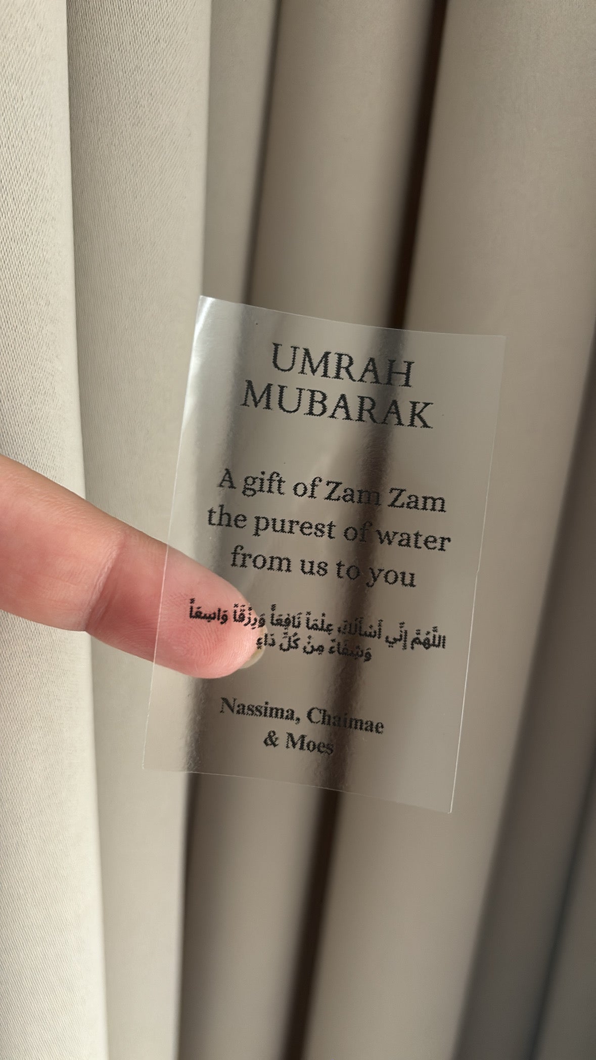 Transparante stickers | Umrah Mubarak