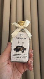 Eid Mubarak zamzam flesje met dua