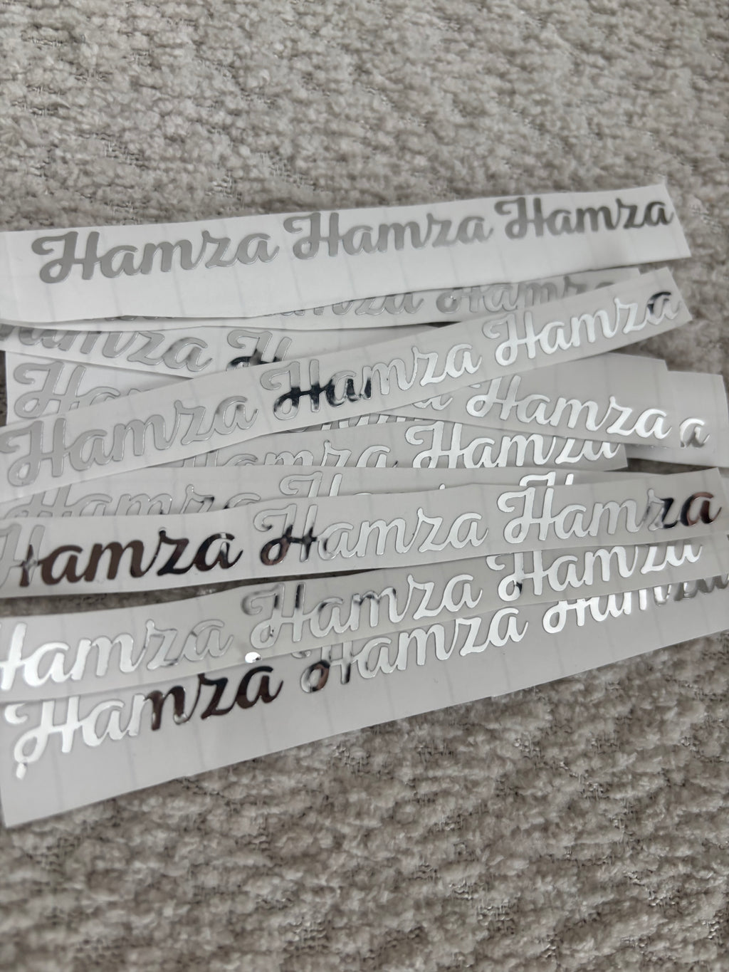 Vinyl sticker | zilver