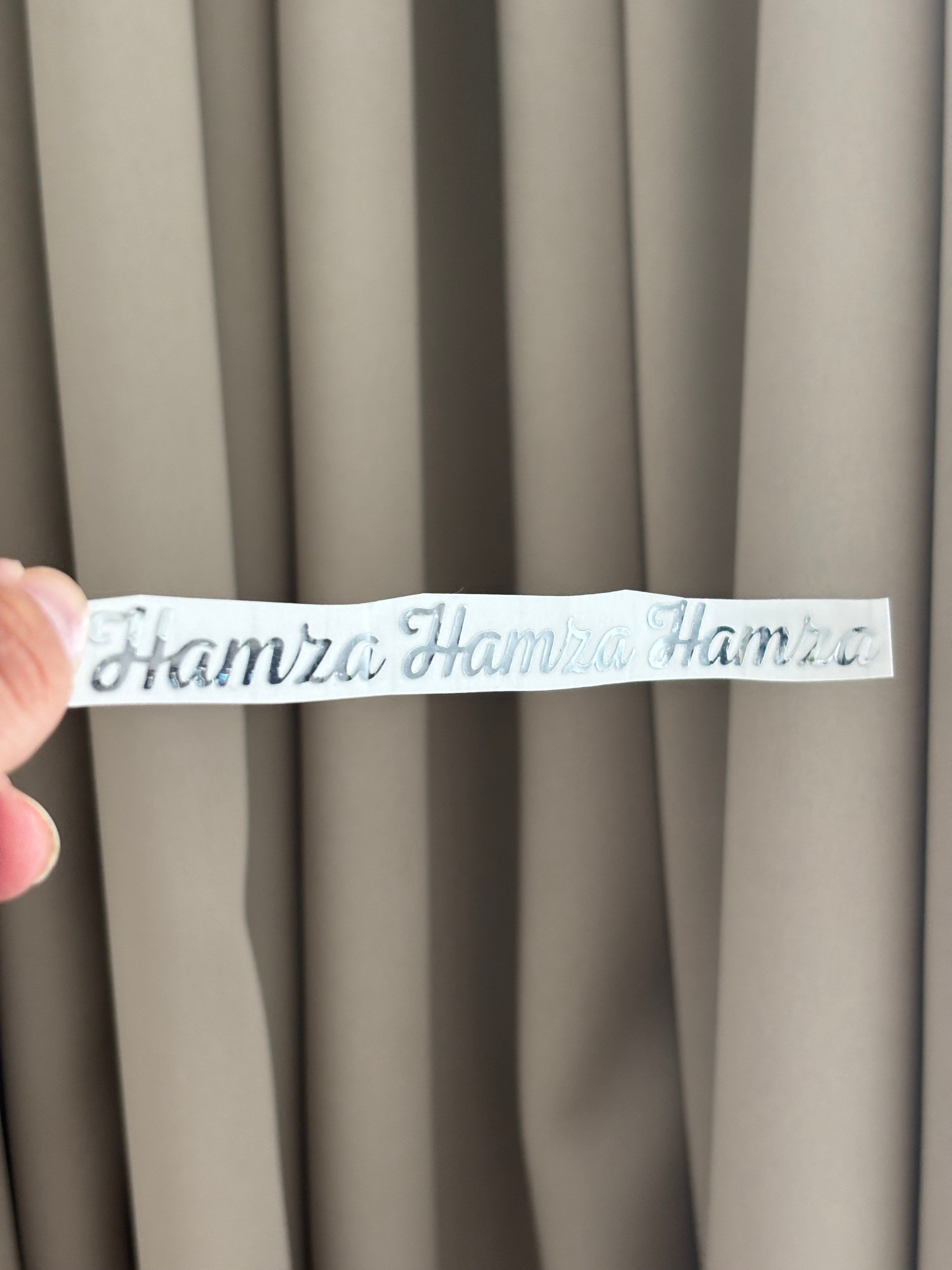 Vinyl sticker | zilver