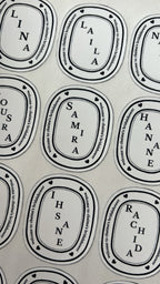 Gepersonaliseerde Diptyque-stijl stickers