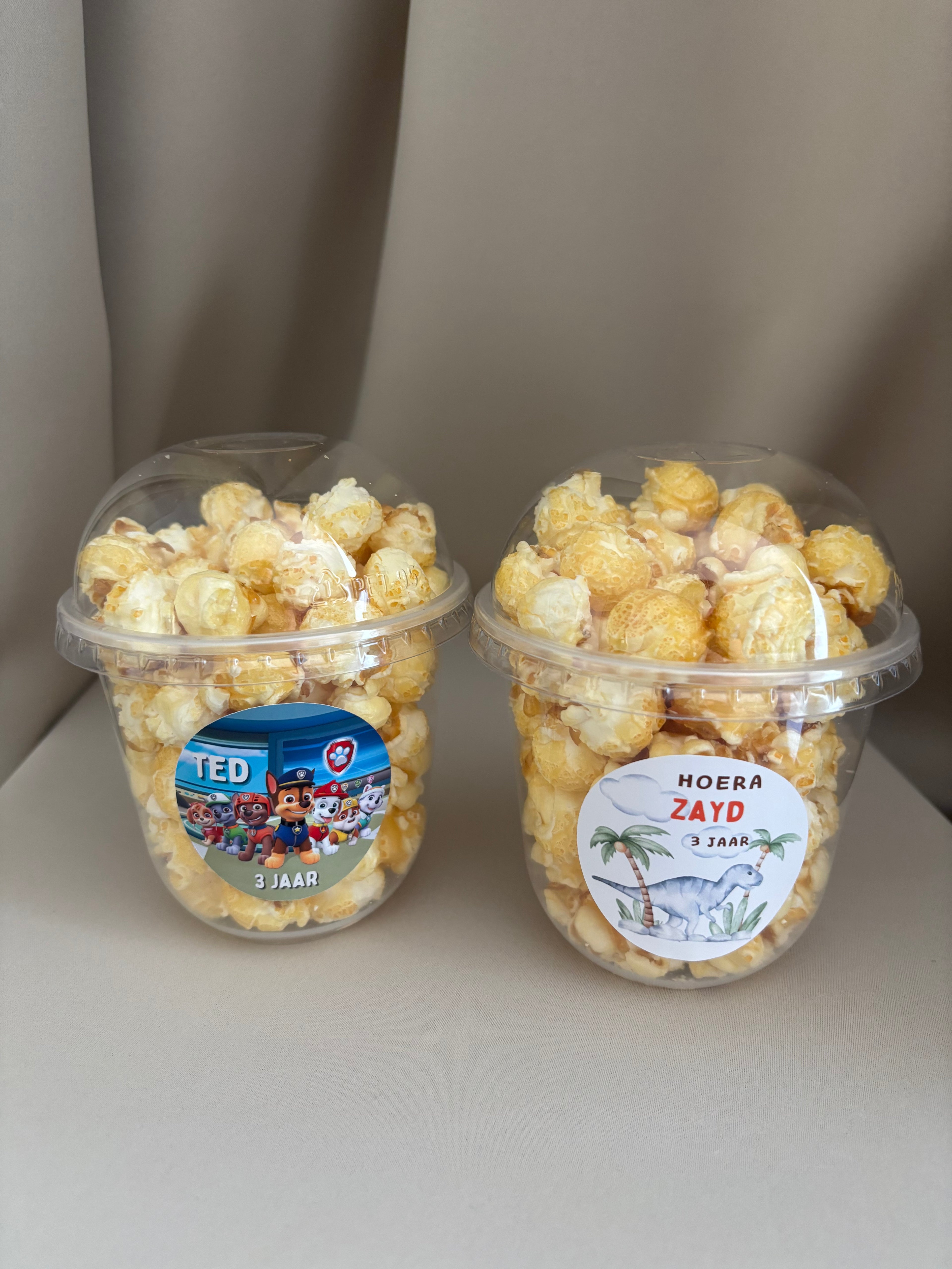 Gepersonaliseerde Popcorn Traktatiebeker – Alle Thema’s Mogelijk