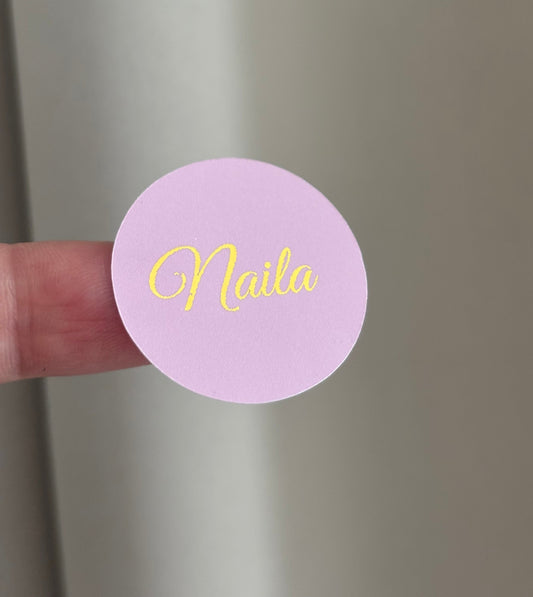 Goudfolie ronde stickers