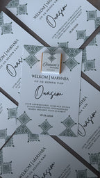 Henna Tafelkaart met mini chocolade
