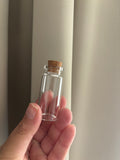 Glazen fles met kurk